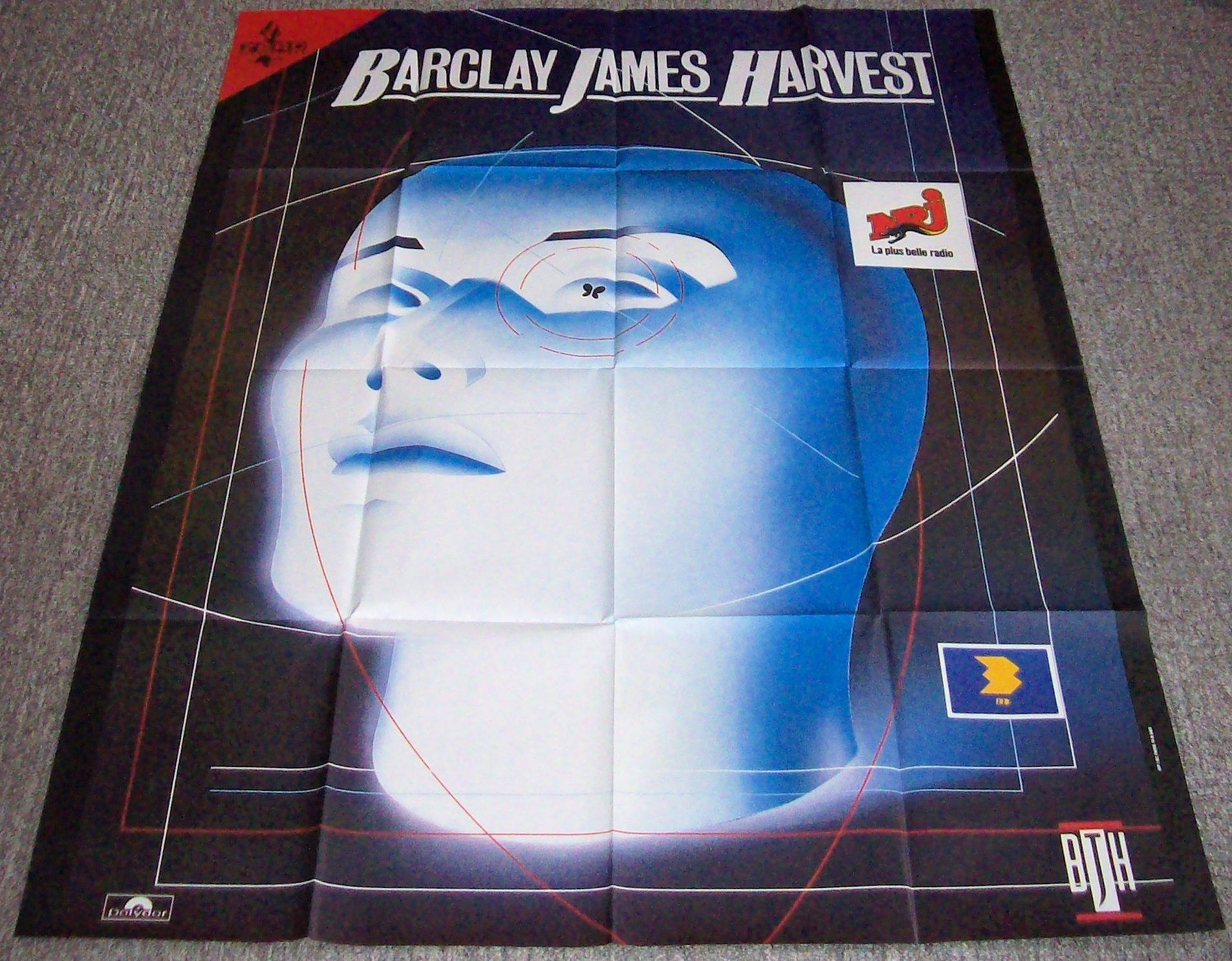 BARCLAY JAMES HARVEST CONCERT POSTER PARIS FRANCE 1987.JPG