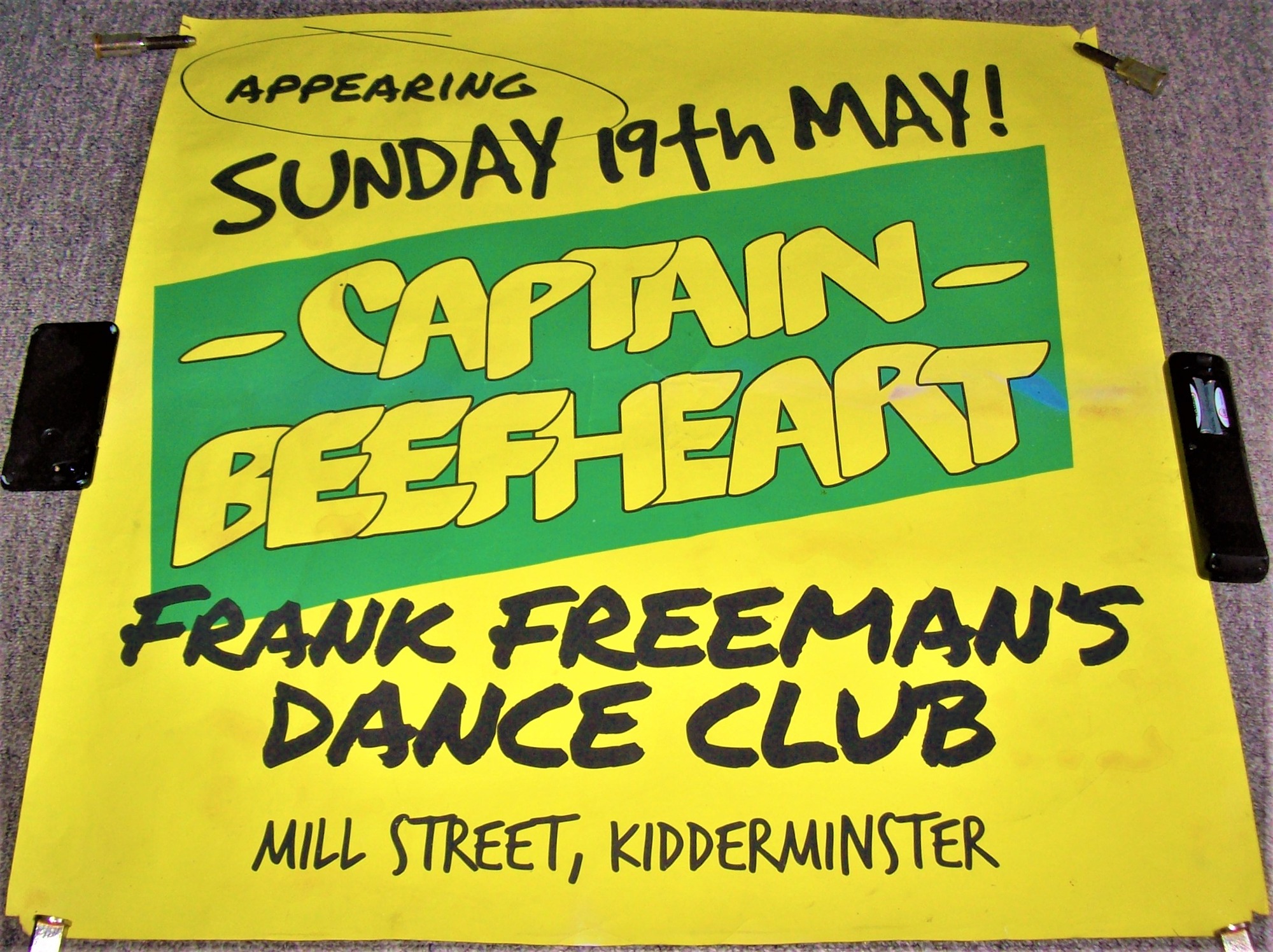 CAPTAIN BEEFHEART CONCERT POSTER SUNDAY 19th MAY 1968 FRANK FREEMAN'S DANCE CLUB KIDDERMINSTER U.K..JPG