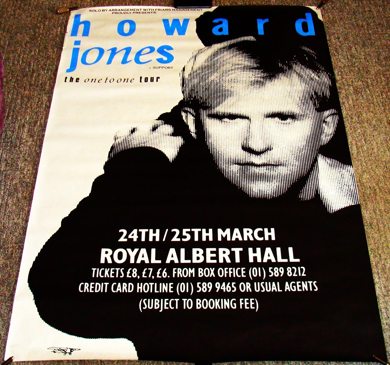 HOWARD JONES CONCERT POSTER TUESDAY AND WEDNESDAY 24TH AND 25TH MARCH 1987 ROYAL ALBERT HALL  5.JPG
