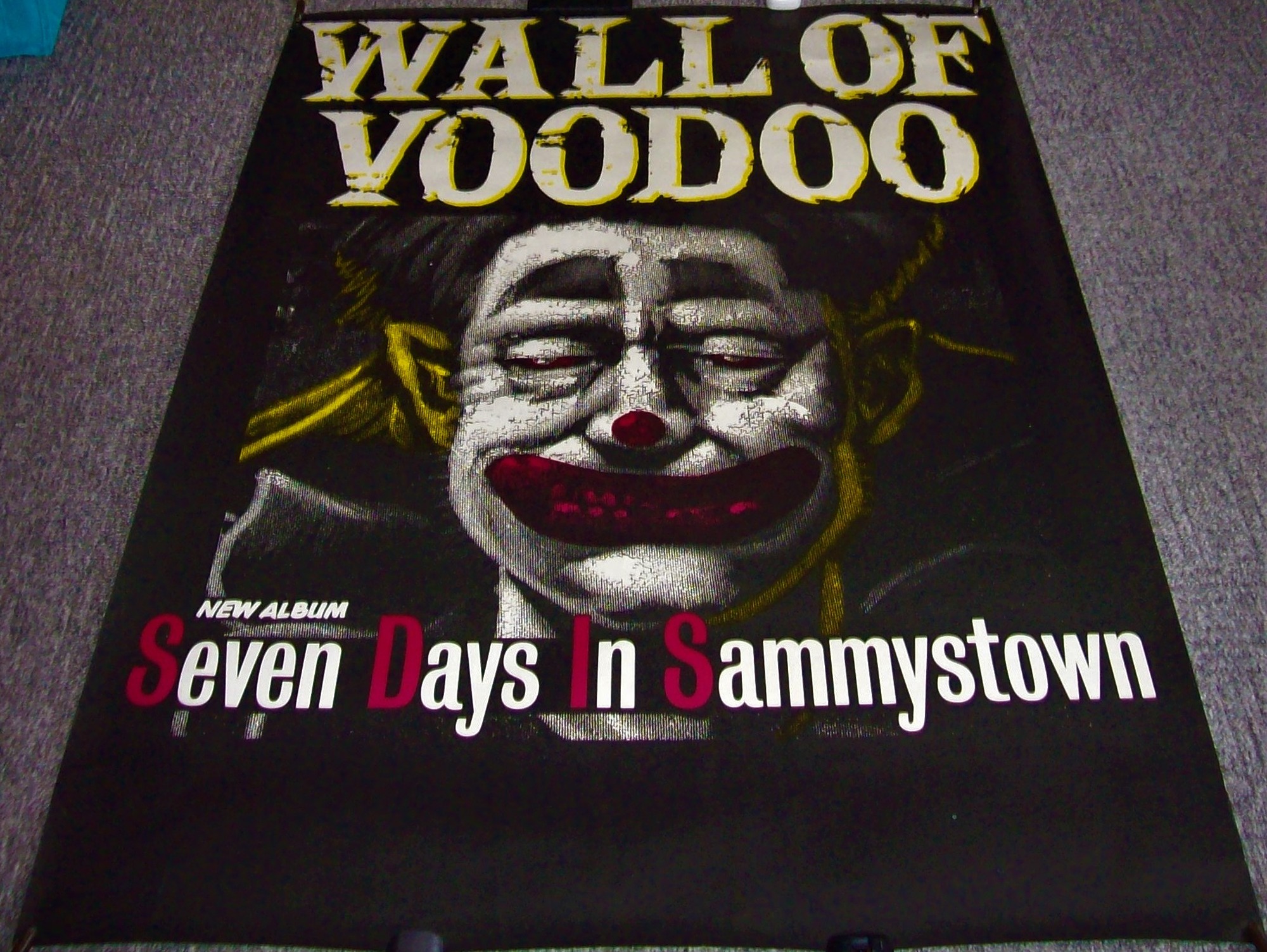 WALL OF VOODOO U.K. RECORD COMPANY PROMO POSTER 'SEVEN DAYS IN SAMMYSTOWN' 1985.JPG