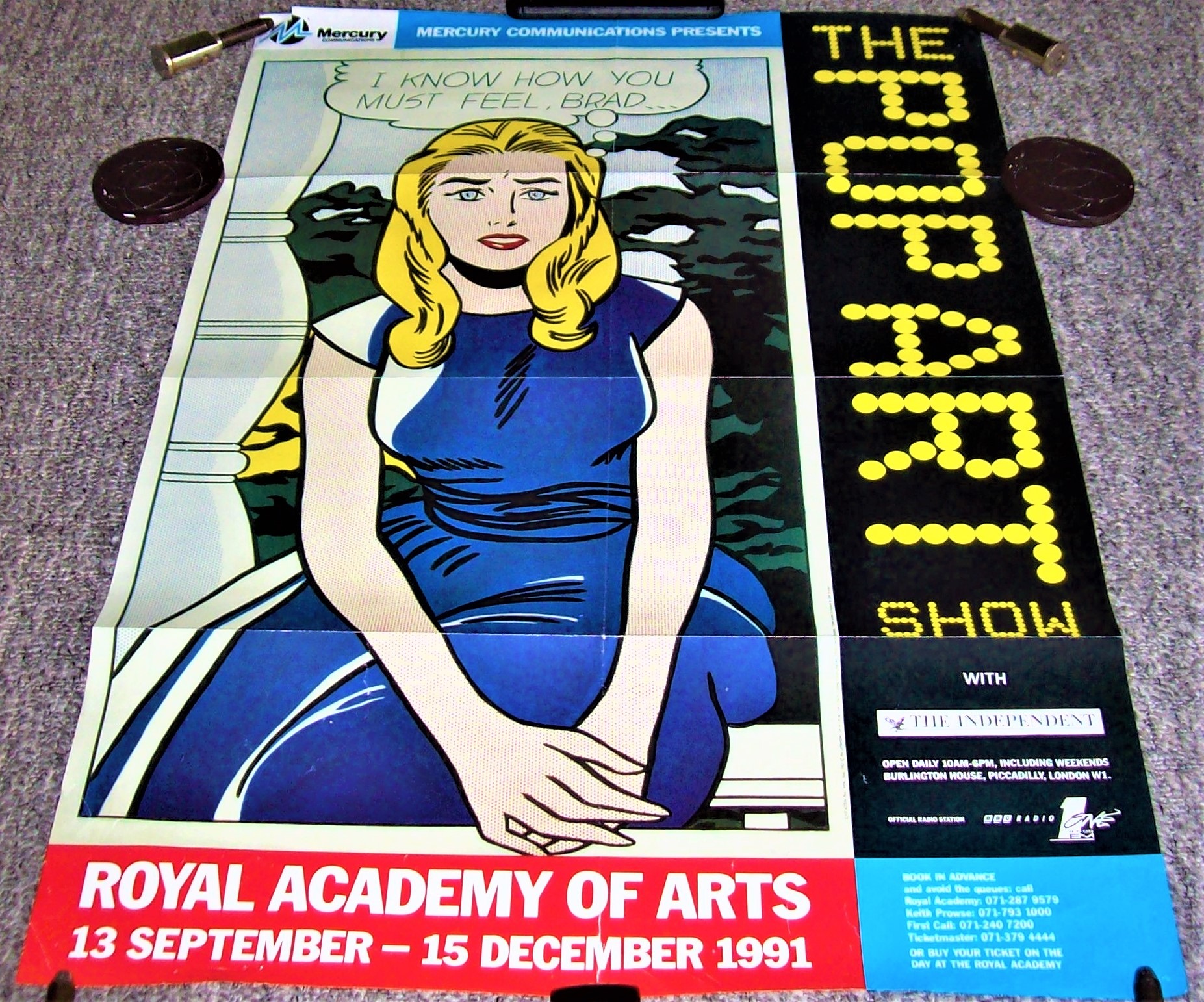 ROYAL ACADEMY OF ARTS 'THE POP ART SHOW' EXHIBITION POSTER 1991.JPG