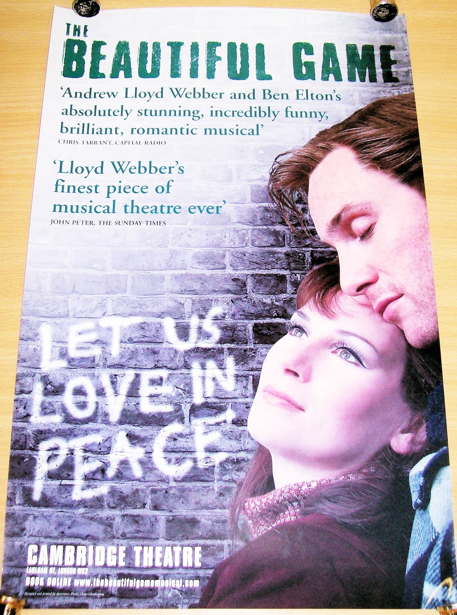 THE BEAUTIFUL GAME CAMBRIDGE THEATRE LONDON 2000.JPG