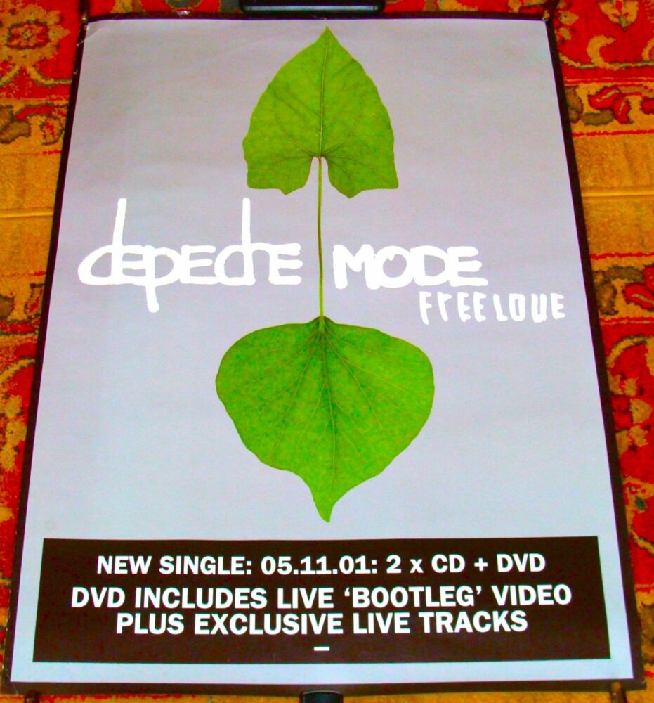 DEPECHE MODE FABULOUS U.K. RECORD COMPANY PROMO POSTER 'FREELOVE' SINGLE IN