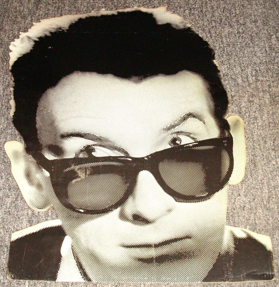 ELVIS COSTELLO U.K. RECORD COMPANY PROMO SHOP DISPLAY BOARD 'TRUST' ALBUM 1