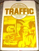 TRAFFIC RICHARD THOMPSON SUPERB CONCERT POSTER THUR 16th MAY 1974 COTTINGHAM UK