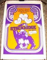 STACKRIDGE CONCERT POSTER SATURDAY 15th FEBRUARY 1975 REFECTORY HULL UNIVERSITY