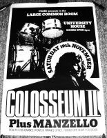 COLOSSEUM II ABSOLUTELY STUNNING RARE CONCERT POSTER SAT 19th NOV 1977 UEA U.K.