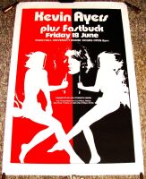 SOFT MACHINE KEVIN AYERS RARE CONCERT POSTER FRIDAY 18th JUNE 1976 MAIN HALL UEA