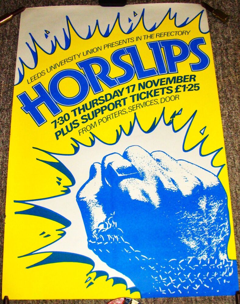 HORSLIPS STUNNING CONCERT POSTER THUR 17th NOV 1977 REFECTORY LEEDS UNIVERS