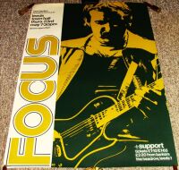 FOCUS REALLY STUNNING RARE CONCERT POSTER THUR 23rd MAY 1974 LEEDS TOWN HALL UK