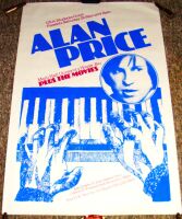 THE ANIMALS ALAN PRICE STUNNING CONCERT POSTER SAT 28th FEB 1976 MAIN HALL UEA