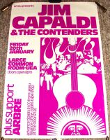 TRAFFIC JIM CAPALDI STUNNING RARE CONCERT POSTER FRI 20th JAN 1978 AT THE UEA UK