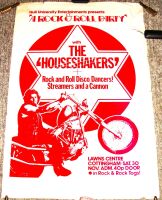 THE HOUSESHAKERS SUPER RARE CONCERT POSTER SAT 30th NOV 1974 COTTINGHAM HULL UNI