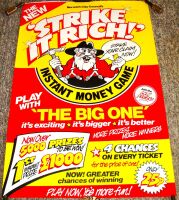 NORWICH CITY COUNCIL SUPERB AND RARE 'STRIKE IT LUCKY' PROMOTIONAL POSTER 1973