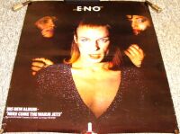 ROXY MUSIC BRIAN ENO U.K. REC COM PROMO POSTER 'HERE COME THE WARM JETS' 1974