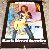 FREE KOSSOFF U.K. RECORD COMPANY PROMO POSTER 'BACK STREET CRAWLER' ALBUM 1973