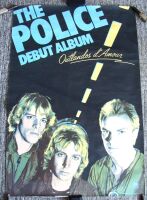 THE POLICE U.K. RECORD COMPANY PROMO POSTER 'OUTLANDOS D'AMOUR' DEBUT ALBUM 1978