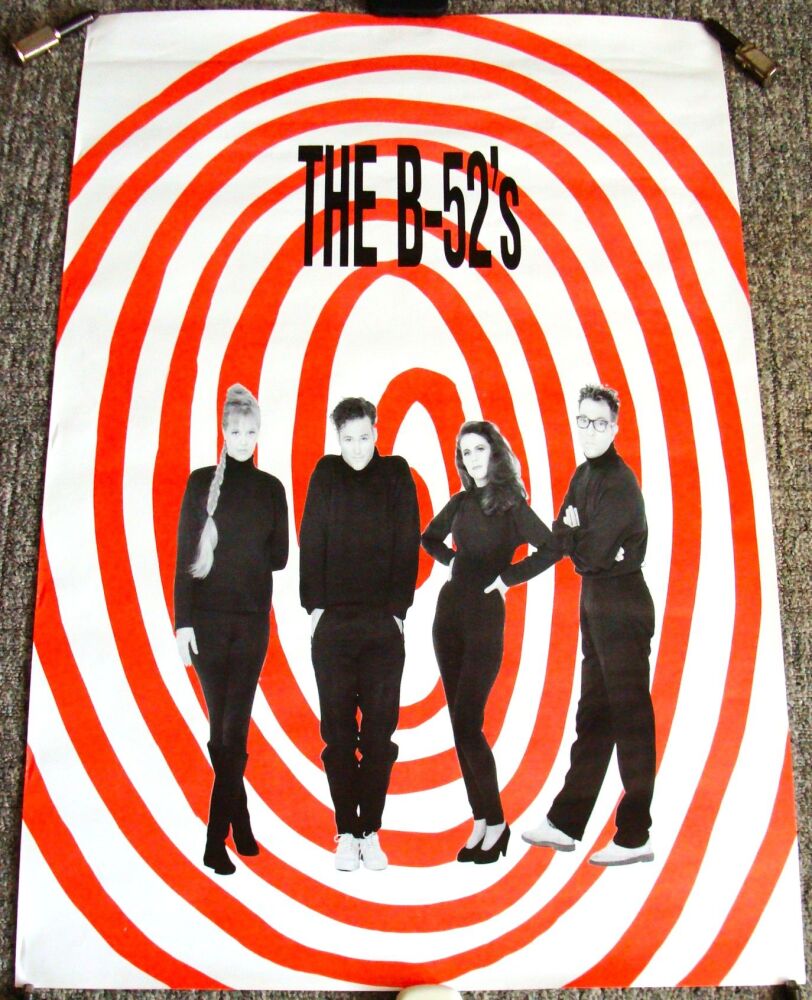 THE B-52'S REALLY STUNNING RARE U.S. RECORD COMPANY (REPRISE) PROMO POSTER 