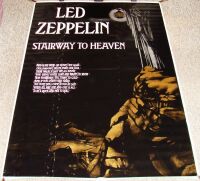 LED ZEPPELIN FABULOUS U.K. PROMO-PERSONALITY POSTER 'STAIRWAY TO HEAVEN' 1971