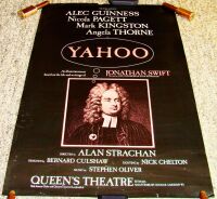 ALEC GUINNESS NICOLA PAGETT  'YAHOO' THEATRE POSTER QUEENS THEATRE LONDON 1976