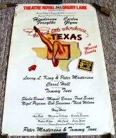 THE BEST LITTLE WHORE HOUSE IN TEXAS THEATRE POSTER THEATRE ROYAL DRURY LANE 81'