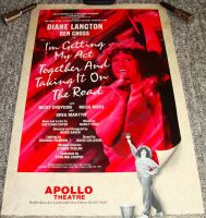 DIANE LANGTON STUNNING 'I'M GETTING MY ACT TOGETHER' POSTER APOLLO THEATRE 1981