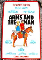 RICHARD BRIERS 'ARMS AND THE MAN' STUNNING RARE POSTER LYRIC THEATRE LONDON 1981