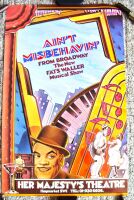 AIN'T MISBEHAVIN' FATS WALLER POSTER FOR HER MAJESTY'S THEATRE LONDON IN 1979
