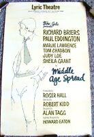 MIDDLE AGE SPREAD RICHARD BRIERS SUPERB RARE POSTER LYRIC THEATRE LONDON 1979