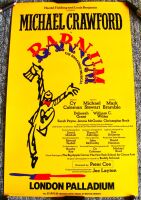 BARNUM MICHAEL CRAWFORD STUNNING RARE THEATRE POSTER LONDON PALLADIUM IN 1981