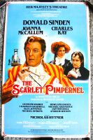 DONALD SINDEN 'THE SCARLET PIMPERNEL' POSTER HER MAJESTY'S THEATRE LONDON 1985