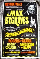 MAX BYGRAVES SWINGALONGAMAX STUNNING THEATRE POSTER VICTORIA PALACE LONDON 1977