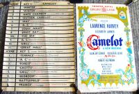 LAURENCE HARVEY CAMELOT POSTER -BRAIL LINE THEATRE ROYAL DRURY LANE LONDON 1964