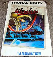 THOMAS DOLBY U.K. REC COM PROMO POSTER 'THE GOLDEN AGE OF WIRELESS' ALBUM 1982