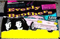 THE EVERLY BROTHERS DUANE EDDY SUPERB RARE U.K. TOUR BLANK CONCERT POSTER 1990