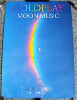 COLDPLAY STUNNING UK RECORD COMPANY PROMO POSTER FOR THE 'MOON MUSIC' ALBUM 2024
