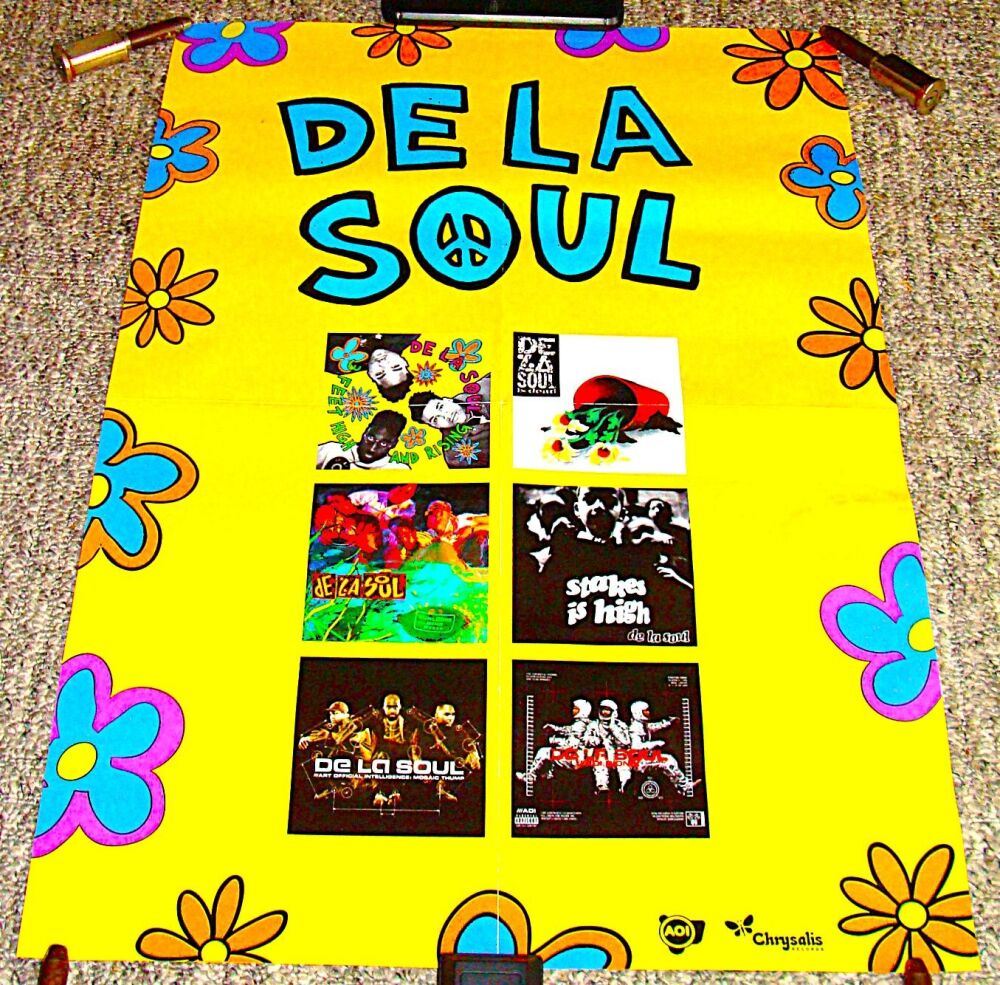 DE LA SOUL REALLY GORGEOUS RARE U.K. RECORD COMPANY BACK CATALOGUE ALBUMS 2