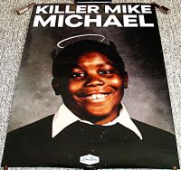 KILLER MIKE REALLY SUPERB U.K. RECORD COMPANY PROMO POSTER 'MICHAEL' ALBUM 2023