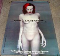 MARILYN MANSON U.K. RECORD COMPANY PROMO POSTER 'MECHANICAL ANIMALS' ALBUM 1998