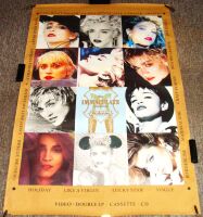 MADONNA U.K. RECORD COMPANY PROMO POSTER 'THE IMMACULATE COLLECTION' ALBUM 1990