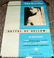 THE SMITHS RARE U.K. RECORD COMPANY PROMO POSTER 'HATFUL OF HOLLOW' ALBUM 1984
