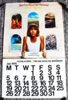 SOFT MACHINE KEVIN AYERS UK REC COM CALENDAR PROMO POSTER 'MANANAS' ALBUM 1976