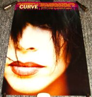 CURVE SUPERB U.K. RECORD COMPANY PROMO POSTER 'BLACKERTHREETRACKER' SINGLE 1993