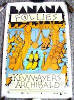 KEVIN AYERS STUNNING & VERY RARE CONCERTS POSTER SEP 1972 HAMPSTEAD THEATRE CLUB