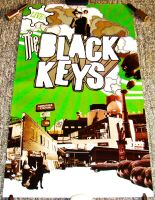THE BLACK KEYS REALLY FABULOUS AND RARE U.K. CONCERT TOUR BLANK POSTER 2004