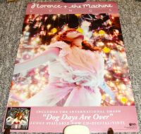 FLORENCE & THE MACHINE U.K. RECORD COMPANY PROMO POSTER 'LUNGS' DEBUT ALBUM 2010