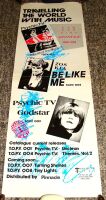 PSYCHIC T.V. ZOSKIA STUNNING & RARE U.K. RECORD COMPANY PROMO POSTER FROM 1985