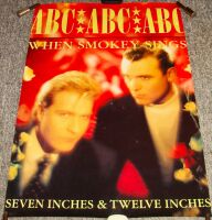 ABC STUNNING U.K. RECORD COMPANY PROMO POSTER 'WHEN SMOKEY SINGS' SINGLE 1987