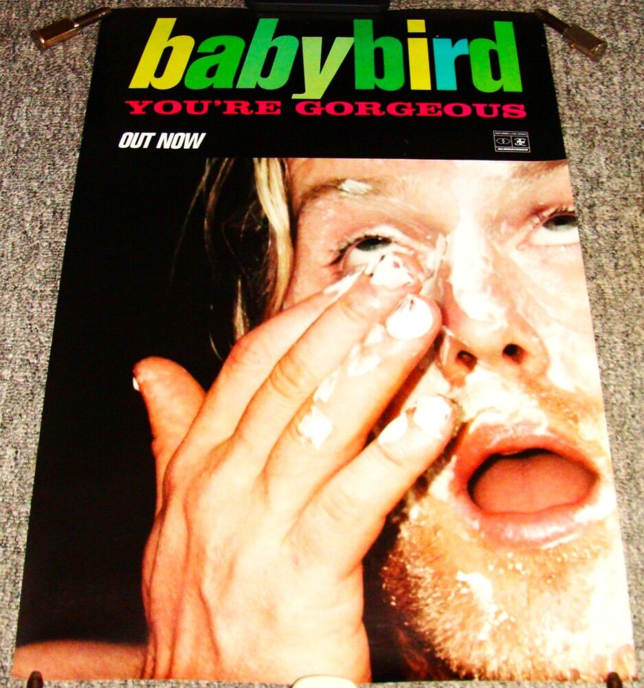 BABYBIRD SUPERB U.K. RECORD COMPANY PROMO POSTER 'YOU'RE GORGEOUS' SINGLE 1