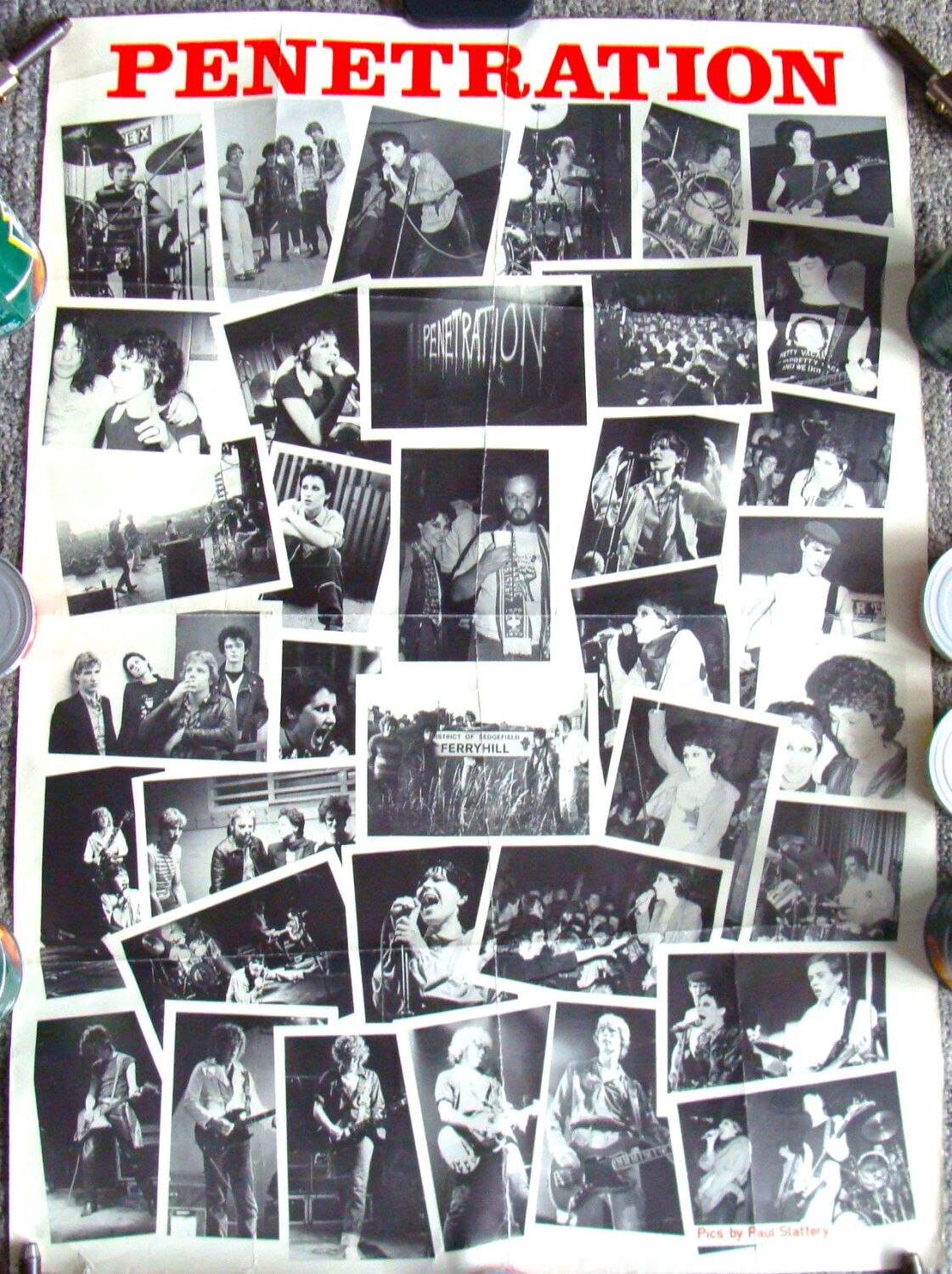 PENETRATION ABSOLUTELY STUNNING AND VERY RARE U.K. GIG SOLD POSTER FROM 197